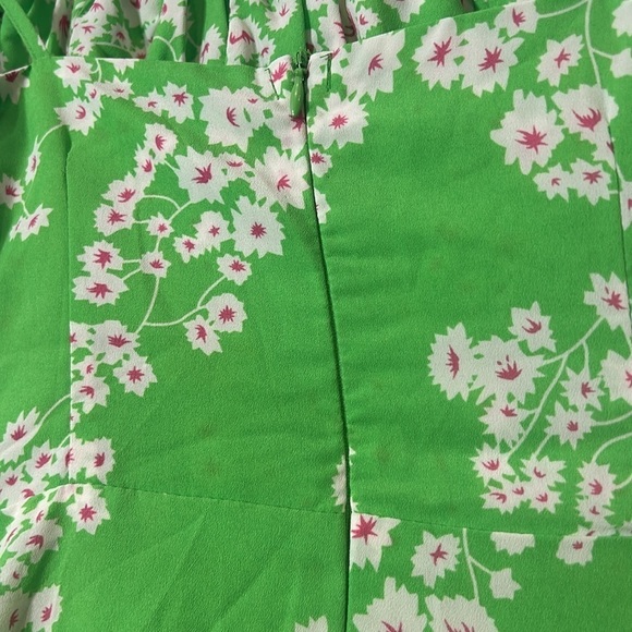 Love Harmony Green Floral Maxi Dress Womens Size Small lime green new w tag - Picture 12 of 12